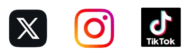 SNS(X、インスタ、Tiktok)